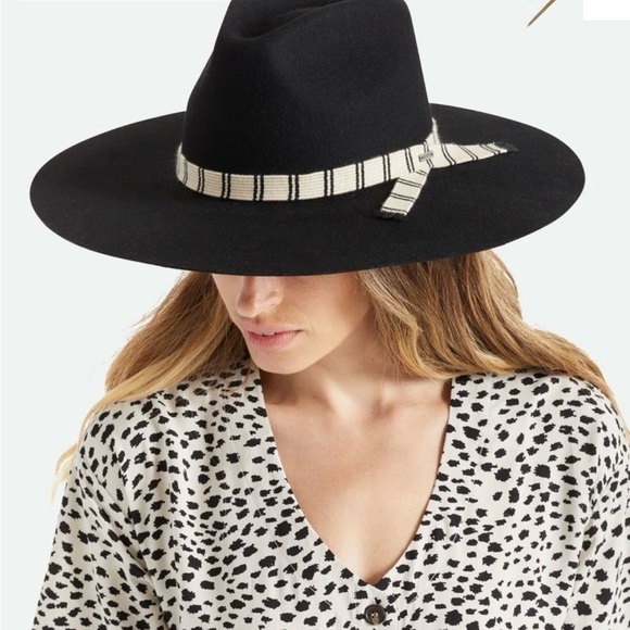 NWOT 100% Wool Brixton Hat size M main image 4